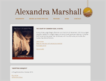 Tablet Screenshot of alexandramarshall.com